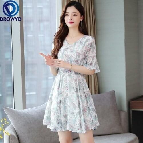 2021 Elegant Green Floral Chiffon Mini Dresses Spring Summer Plus Size Print Vintage Runway Dresses Women Bodycon Party Vestidos