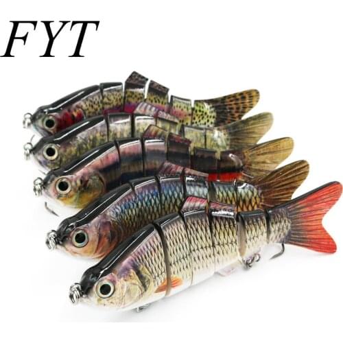 5pcs/lot Fishing Lure 6 Segment Swimbait Crankbait Hard Bait Slow 110g 20cm With Fishing hook Fishing Tackle FL6-BQ