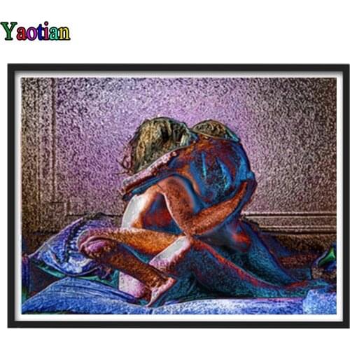 5D DIY Diamond Painting Abstract Couple Diamond Embroidery Cross Stitch Full Square Round Drill Home Decor Manual Gift