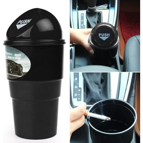 Mini Car Trash Bin Storage Case Holder Rubbish Garbage Can Armrest Box Door Mounting Truck Off Road 4x4 Caravan Auto Accessories