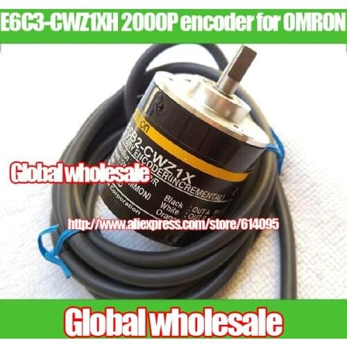 Free shipping 1pcs E6C3-CWZ1XH 2000P / R optical encoder for OMRON / 2000 line rotary encoder