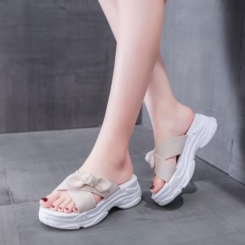 Large Size 35-40 New Fashion Ladies Slippers Thick-soled Summer Slippers Women Casual Sandals Women Slippers Shoes Woman