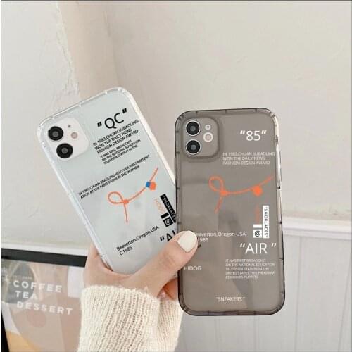 Hot Off Sports shoes brand phone case for iphone 12 mini 11 12 PRO X XS Max XR 7 8 Plus SNEAKERS ins white label soft TPU Cover