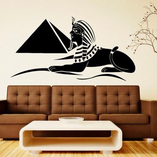 Egyptian Symbol Wall Decal Pyramid Sphinx Murals Art Door Window Vinyl Sticker Bedroom Artist Studio Interior Decor Mural Q821