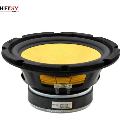 HIFIDIY LIVE HI-FI AUDIO 8 inch 8" Midbass Woofer speaker DIY Unit 8 OHM 160W Glass fiber vibratory basin Loudspeaker BK8-210