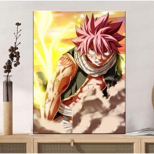 Home Decoration Art Painting Fairy Tail Anime Canvas Painting HD Print Wall Art Poster Picture Gift Wall