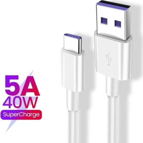 5A USB Type C Cable USB C Cable Type C cable for Huawei Fast Charging Data Cord Charger USB Cable C For Samsung S20 S10