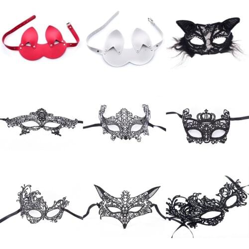 Women Girls Sexy Lace Luxury Mask Cat Eye Mask For Fancy Dress Christmas Halloween Party Erotic Fetish Adult Game Lace Mask