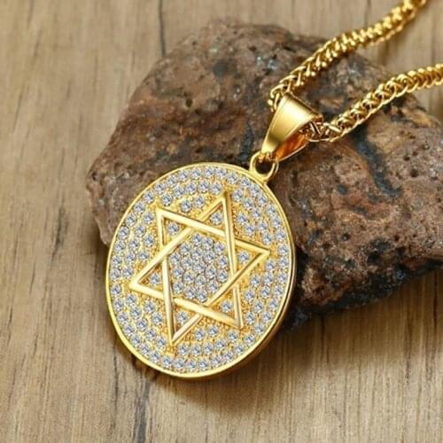 Fashion Personality Shiny Round Star Pendant Necklaces for Men Collar Trend Jewelry