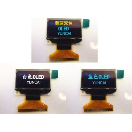 10pcs 0.96 inch OLED Display LCD module ssd1306 128x64 pixels blue/white/Yellow and blue SPI Parallel and I2C IIC port NEW 3.3V