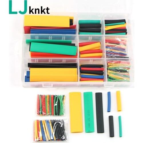 164pcs with box pouch package heat shrink heat-shrinkable tube set electronic diy kit termoretractil gaine thermo cable sleeve