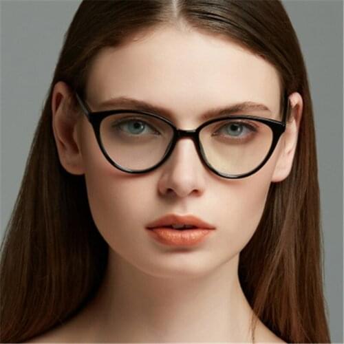 NEW Retro Cute Cat Eye Computer Eyeglasses Frames For Women glasses Transparent Clear Lens Vintage Spectacle Eyewear men