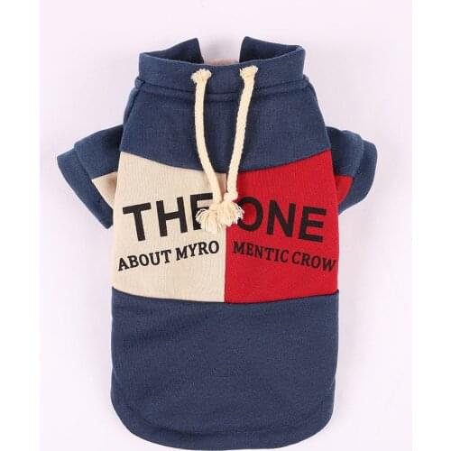 Autumn Winter Dogs Shirt Jacket Fashionable Warm Fleece Pet Dog Clothes Pullover Dog Clothing Sweatshirt Pet Clothes