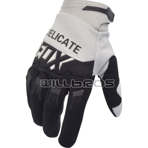 Air Mesh Gloves Motocross Racing Guantes Downhill Bike Cycling Offroad Mountain Bicycle Enduro Black White Luvas Unisex Mens