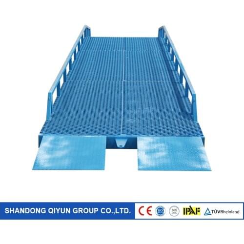 Qiyun CE 8t 10t 12t Mobile Yard Ramp for Loading and Unloading Goods with The Forklift