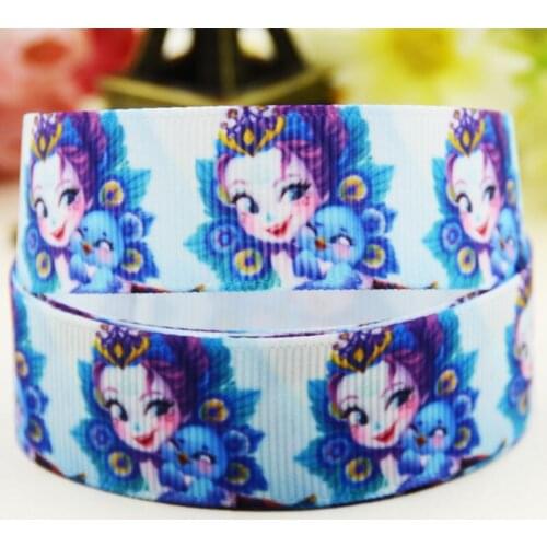 22mm 25mm 38mm 75mm ENCHANTIMALS cartoon printed Grosgrain Ribbon party decoration 10 Yards X-04638