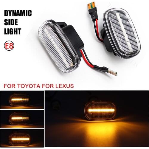 LED Dynamic Turn Signal Light Side Lamp For Toyota Celica T20 23 Corolla Caldina Avensis Starlet Prius Fielder Verso Runx MR2