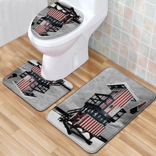 Sunset Glow Bathroom Mat Toilet Rug Anti-slip Carpet Bathroom Bathtub Mat Memory Bath Mat Soft Bathroom Floor Mats home rugs