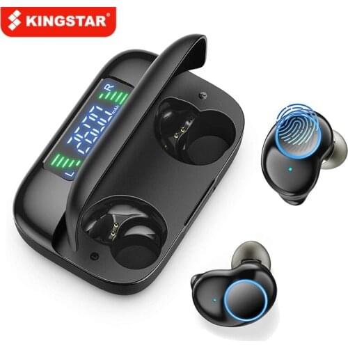 KINGSTAR TWS Wireless Earbuds Built in Mic Noise Cancelling Headphones 3D Stereo Voice Ear Buds Sports Hi-Fi Deep Bass Earbuds