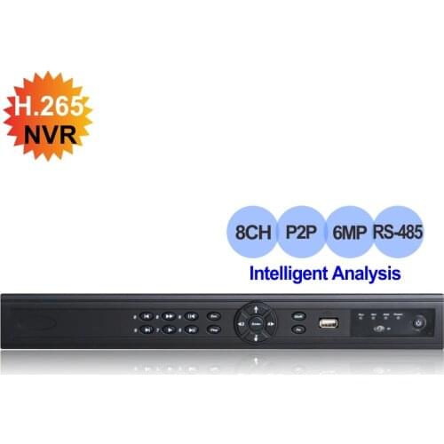 Smart Security 8CH 6MP NVR HD 4K HDMI 1080P VGA output H.265 Network Video Recorder onvif P2P motion detection Face detection