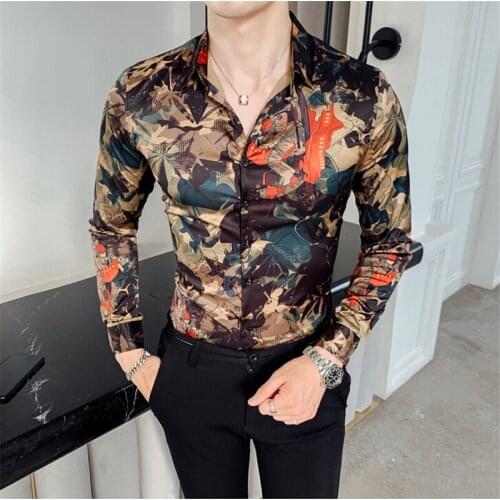 High quality 2019 mens shirts camisa masculina long sleeve shirt men korean slim design formal casual male dress shirt