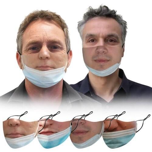 Funny Mascarillas Funny Face Cloth Who Did Not Wear Novelty Fun Reusable Measca mascarilla Monder Scarf Halloween Cosplay MasK