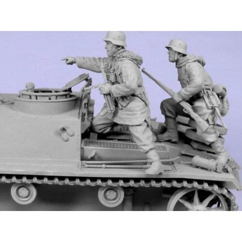 1/35 Infantry in winter include 2 (NO TANK ) Resin figure Model kits Miniature gk Unassembly Unpainted