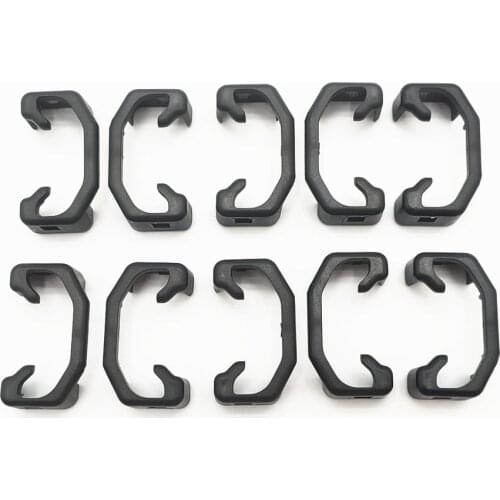 10Pcs Front Satin Black Seat Sliding Rail Cover Cap Slide Clip For Tiguan Polo Q3 Q5 Skoda Yeti 5N0881347A Car Accessories