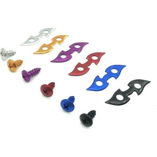 Motorcycle accessories modification decoration parts 4pcs Plastic shell connection piece and 8pcs Color self tapping screw