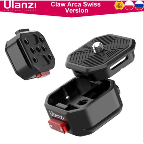 Ulanzi Claw Arca Swiss Quick Releae Plate Mount for DSLR Gimbal Tripod Slider Quick Switch System for Tripod