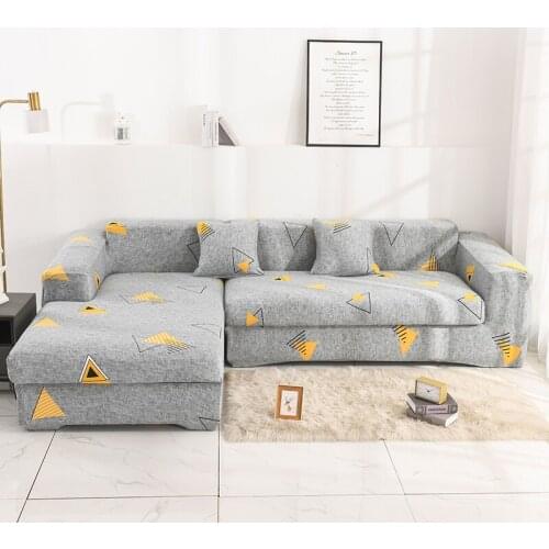 Geometric Elastic Sofa Cover Modern Sectional Corner Sofa for Living Room Slipcover Couch Cover Chair Protector 1/2/3/4 Seater