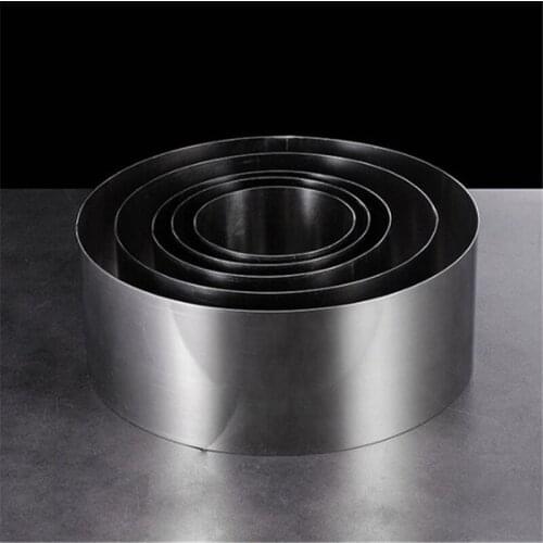 304 Stainless Steel Mousse Ring Cheese Thousand Layer Mold skeleton Cake mold Cake Mould Round Cake Tool Mousse Ring Baking Tool