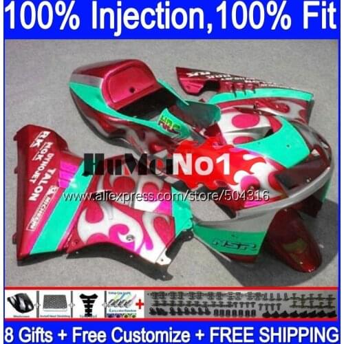 Injection For HONDA NSR250R MC28 1994 1995 1996 1997 1998 1999 133MC.218 NSR 250 250R NSR250 R 94 95 96 97 99 Fairing red flames