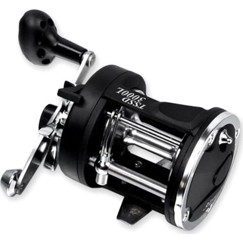 2021 New Fishing Reels TSSD 3000L-4000L Trolling Drum Fishing Reel Saltwater Right Hand Black Sea Fish Reel pesca fishing tackle