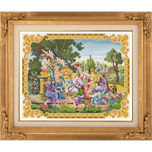Manufacturer Embroidery Lust Garden Best Cross Stitch Pattern Maker Free with 100% Cotton Floss & Free Shipping for Home Decor