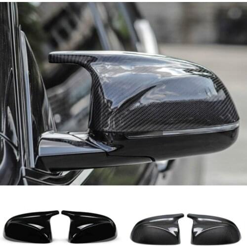 M look Carbon Fiber Mirror Cover for BMW X3 G01 X4 G02 X5 G05 Side Door Rearview Cover Caps 2018 2019 2020