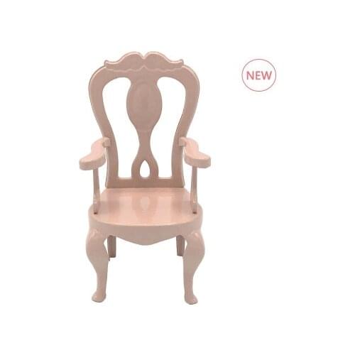 New Mini Iron Doll Accessories Home Furniture Modern Square Dining Table Chair Dollhouse For Kids Girls Christmas Birthday Gifts