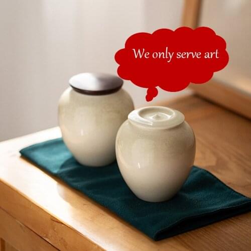 2021 new high-end style urn for pets retro ceramic craftsmanship to preserve animal ashes souvenir mini sealed cremation urn