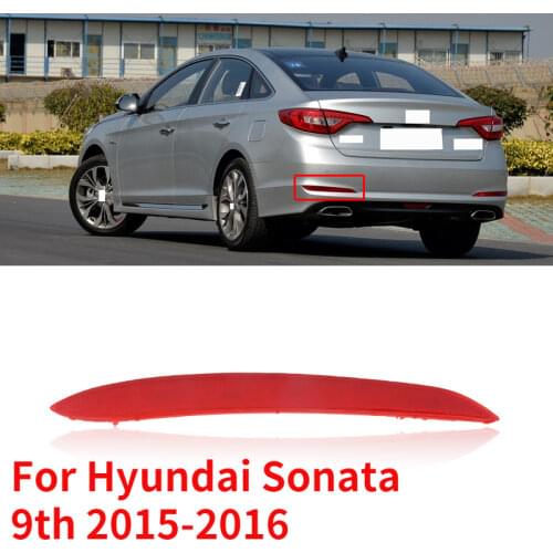 CAPQX For Hyundai Sonata 9th 2015 2016 Rear bumper reflector lamp Brake light fog light warning light without bulb 92405-C3000