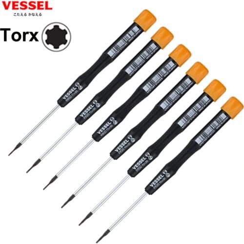 Original Japan Vessel 9900TX Torx Screwdriver Repair Hand Tools for T1 T2 T3 T4 T5 T6