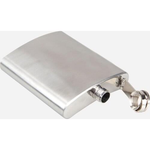 Portable 7oz Stainless Steel Hip Flask Liquor Whisky Alcohol Cap Funnel Drinkware For Drinker Hip FlasK