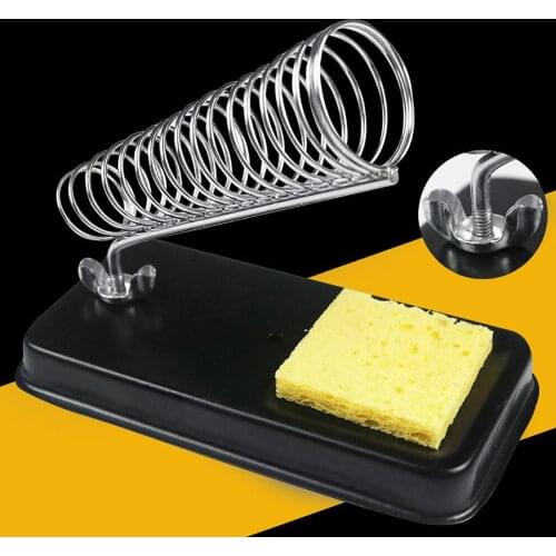 Portable Solid Metal Base Electric Soldering Iron Bracket Stand Holder Station