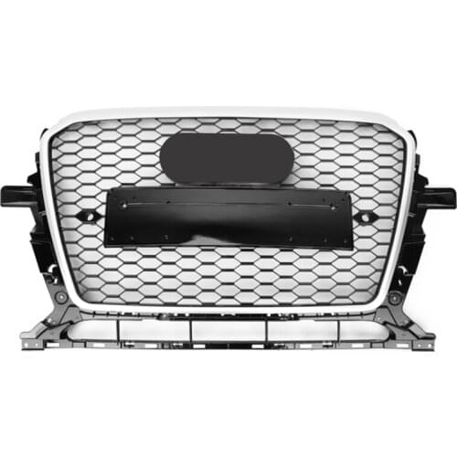 For SQ5 Style Car Front Bumper Mesh Grille Grill for Audi Q5/SQ5 8R 2013 2014 2015 2016 2017 Car Accessories