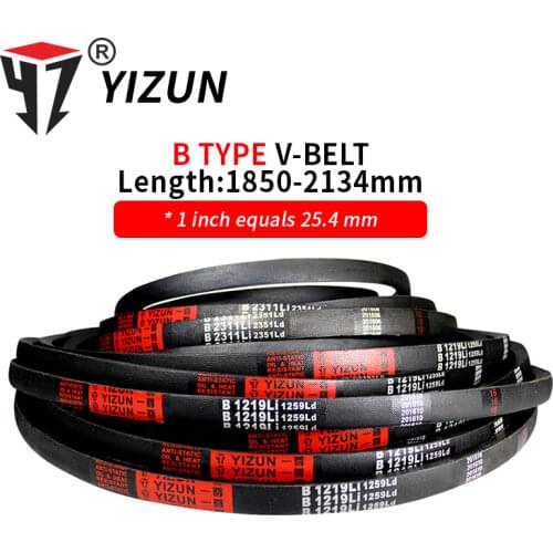 YIZUN B Type B1850~2134mm Hard Wire Rubber Drive Inner Length Girth Industrial Transmission Agricultural Machinery V Belt