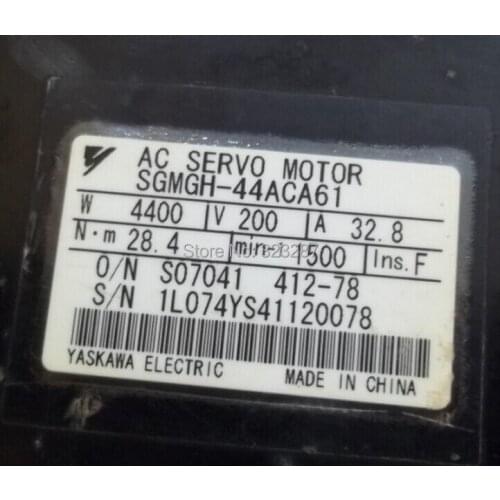 AC Servo Motor SGMGH-44ACA61Used & Tested Working