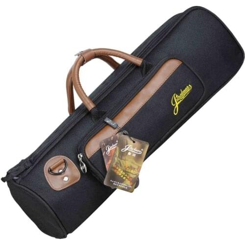 MoonEmbassy 1200D Waterproof Trumpet Bag Case 15mm Padded Oxford Cloth Adjustable Strap Pocket Accessories