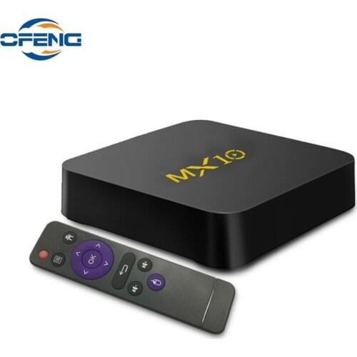 MX10 Smart TV BOX Android 9.0 Rockchip RK3328 DDR4 4GB Ram 64GB Rom IPTV Smart Set-top Box 4K USB 3.0 HDR H.265 Media Player Box