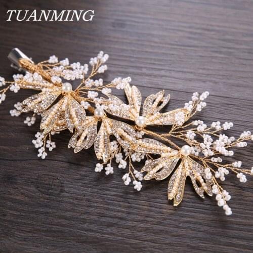Silver Color Rhinestone Hairgripd For Women Bride Wedding Hair Accessorie Bride Hair Clip Headpieces For Women Hair For Wedding
