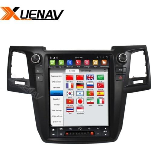 Car stereo 2 din android For Toyota Fortuner Hilux 2008-2015 Car Autoradio GPS Navigation Multimedia DVD player For Toyota