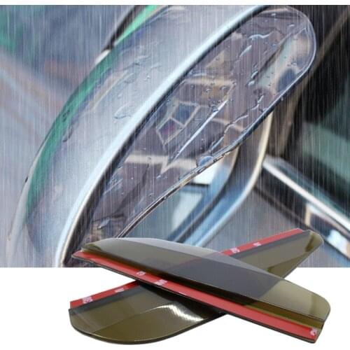 2x Car Rearview Mirror Rain Eyebrow PVC Car Back Mirror Eyebrow For Renault Kangoo DACIA Scenic Megane Sandero Captur Twingo